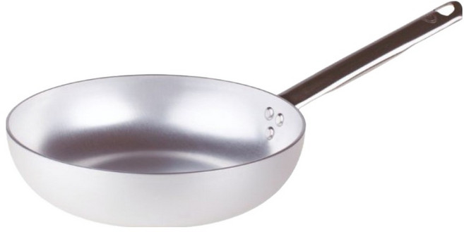 Agnelli 安利亞 瓦斯爐用無塗層鋁製索特煎鍋, 24cm, 1個
