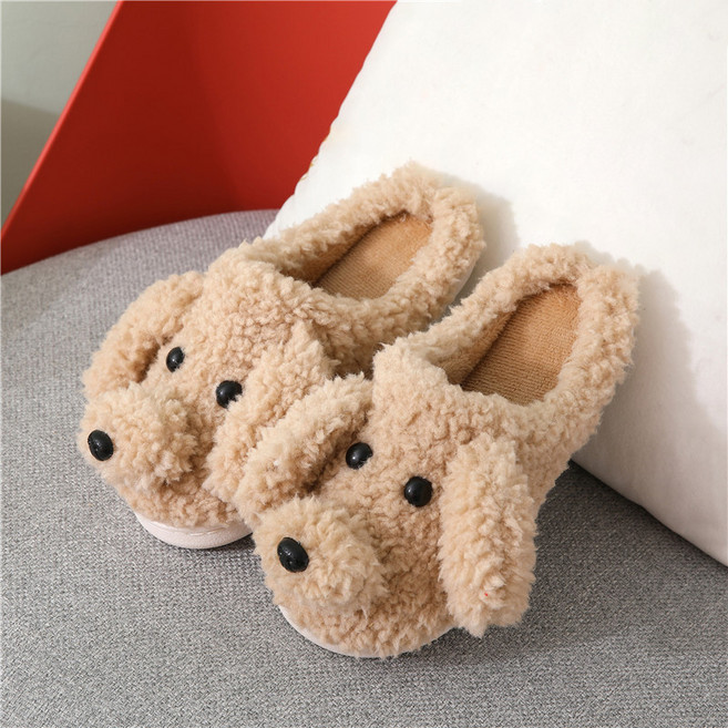 아트조이 푸들 털슬리퍼, 브라운, 1개