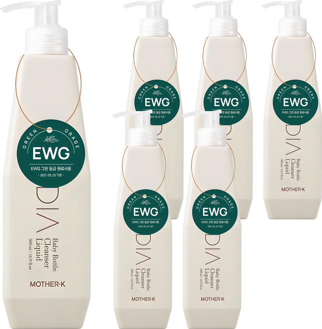 마더케이 디아 젖병 세정제, 500ml, 6개