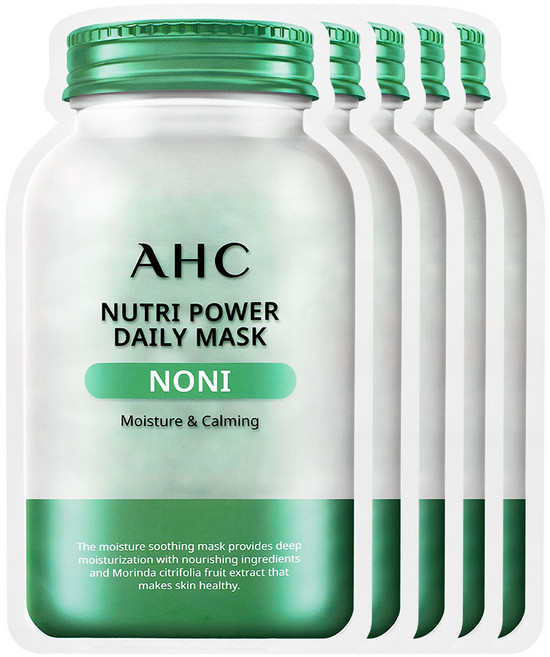 AHC 뉴트리 파워 데일리 마스크 노니 25ml, 1개입, 5개