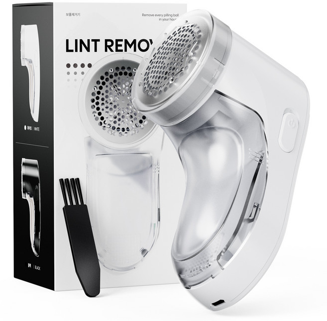 누아트 강력한 6중날 세탁소용 만능 무선 보풀제거기, 단일상품(C타입형), 화이트