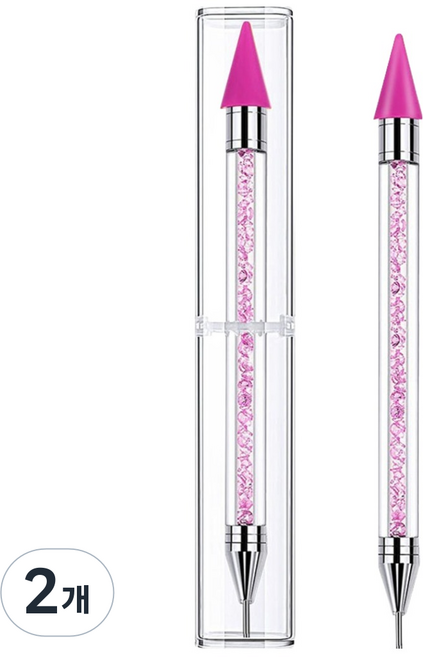 퍼니네일 고급형 크리스탈 네일 스톤피커, 퍼플, 2개