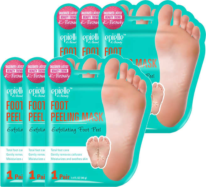 에피엘르 풋 필링 마스크팩, 2개입, 6개, 40g