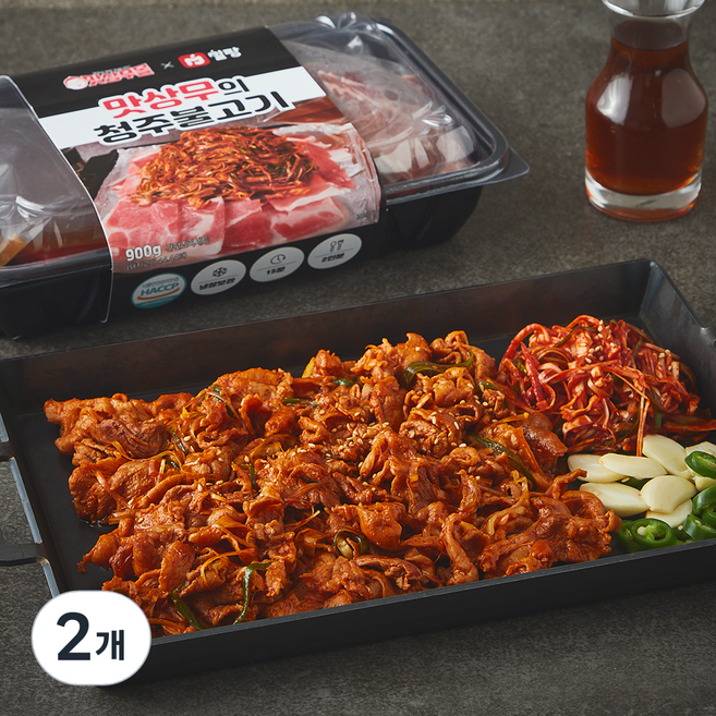 밀팡 맛상무의 청주불고기 밀키트, 900g, 2개