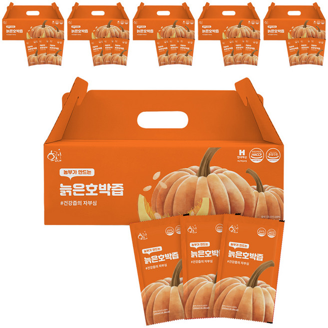 황금이네 늙은 호박즙, 100ml, 180개