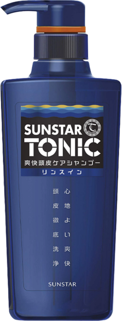 SUNSTAR 三詩達 TONIC 本體 藍色清爽 頭皮二合一洗髮精, 460ml, 1瓶