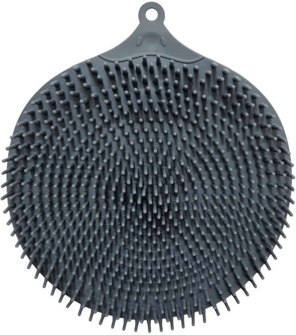 슈퍼케어 실리콘 풋 세척 브러쉬 매트 그레이, 1개, 1개입