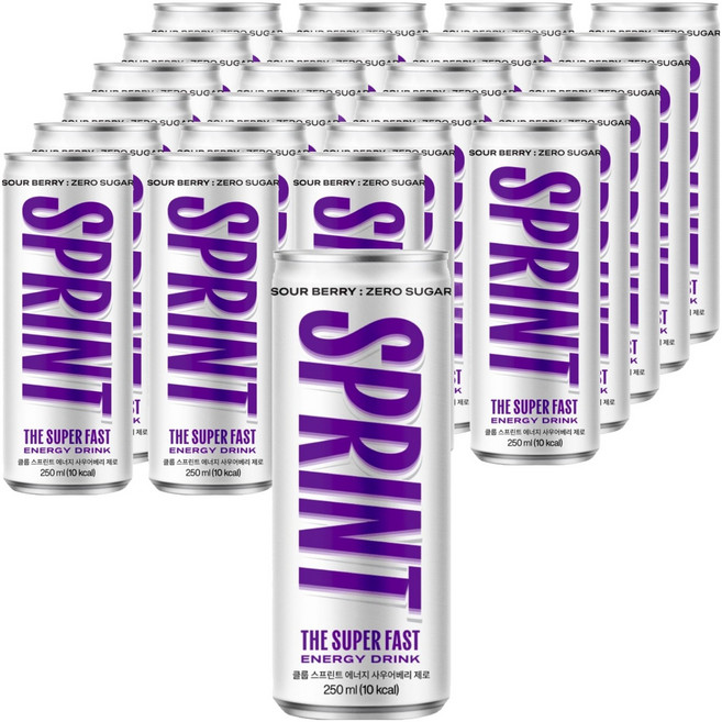 클룹 스프린트 에너지드링크 사우어베리 제로, 250ml, 24개