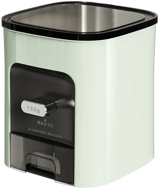 키볼리 모던 라이스키퍼 원터치 계량 쌀통, 그린, 1개