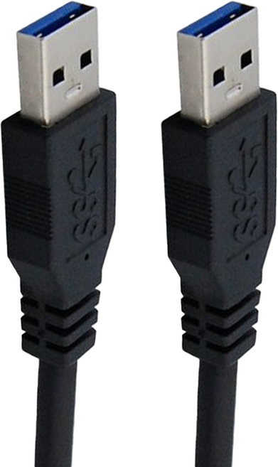 Cable 凱堡 專業級USB3.0傳輸線 A公-A公, 50cm, 黑色, 1條