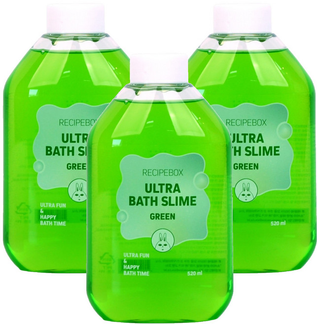 레시피박스 울트라 바스 슬라임 클렌저 그린, 520ml, 3개