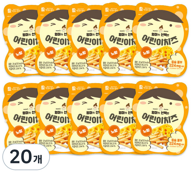 Well&Good 美味風景 起司條, 黃起司口味, 20包, 20g