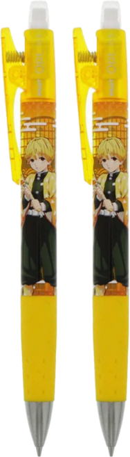 PILOT 百樂 FRIXION OPT 鬼滅之刃聯名款 自動鉛筆 我妻善逸, 0.5mm, 2支