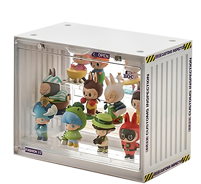 潮玩壓克力公仔展示盒, 1個