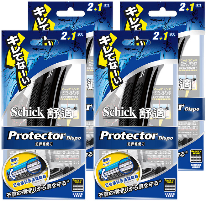 Schick 舒適牌 超捍輕便刀 19.9g, 3入, 4包
