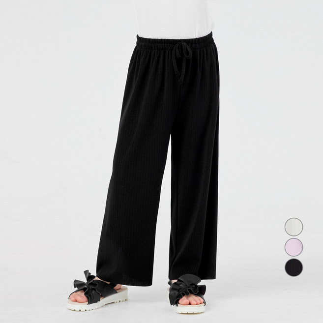 롤리트리 여아 주름 시원 세미와이드 팬츠