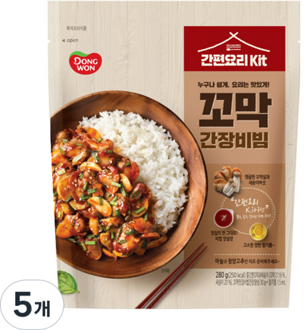 동원 간편요리 KIT 꼬막간장비빔, 280g, 5개