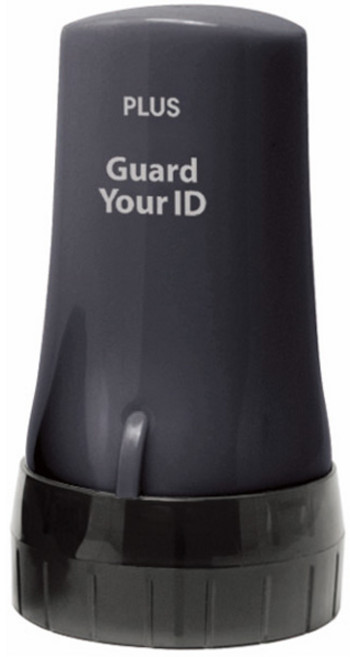 플러스 코팅지용 케시퐁 미니 개인정보 유출방지 롤러 스탬프 IS-530CM-KR, 1개, 블랙