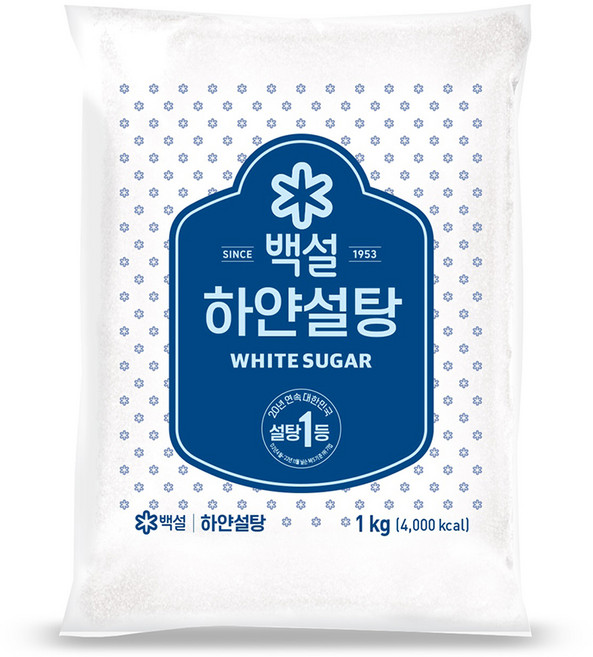 백설 하얀설탕, 1kg, 1개