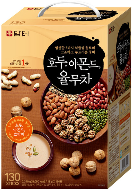 담터 호두 아몬드 율무차, 18g, 130개입, 1개