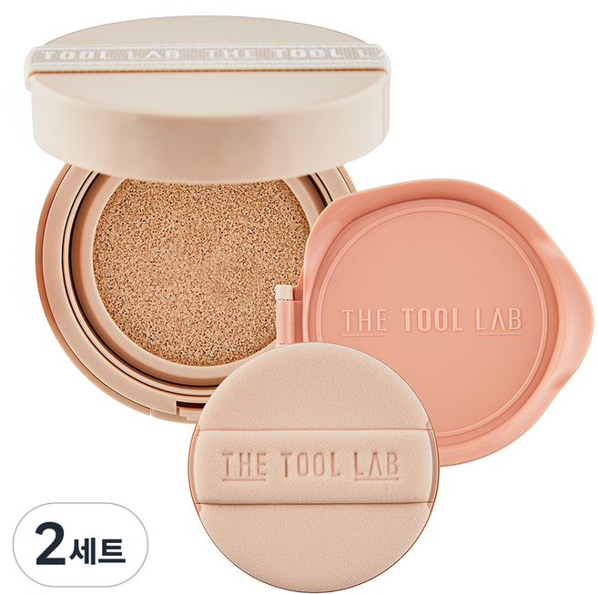 THE TOOL LAB Stamp Skin Fit 氣墊粉餅 光澤款 11g + 補充蕊 11g 套組