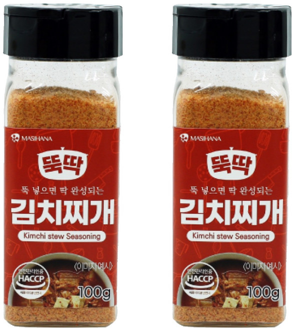 마시하나 뚝딱 김치찌개 시즈닝, 100g, 2개
