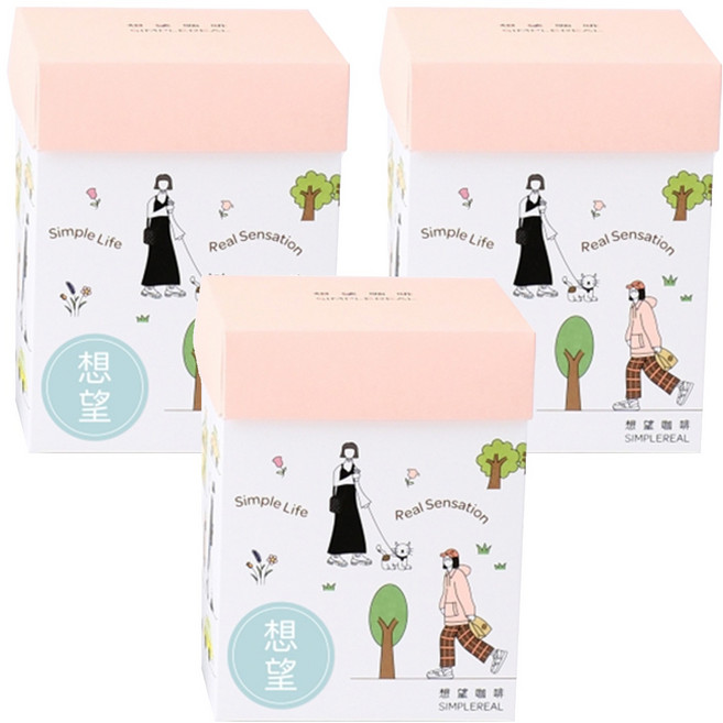 SIMPLEREAL 想望咖啡 掛耳包想望禮盒, 12g, 10包, 3盒