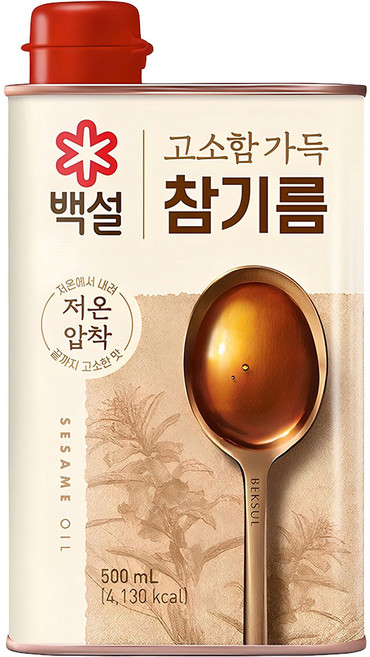 백설 고소함 가득 참기름, 500ml, 1개
