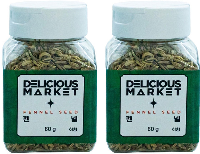딜리셔스마켓 펜넬 회향 향신료, 60g, 2개