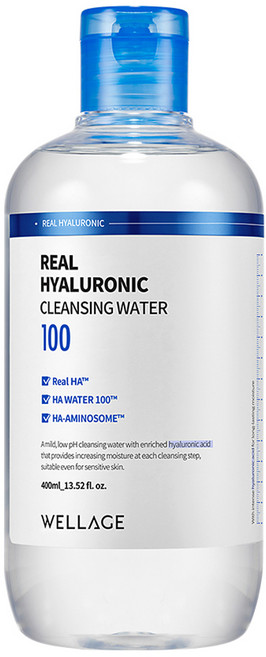 WELLAGE 唯拉珠 玻尿酸水潤卸妝水, 400ml, 1瓶