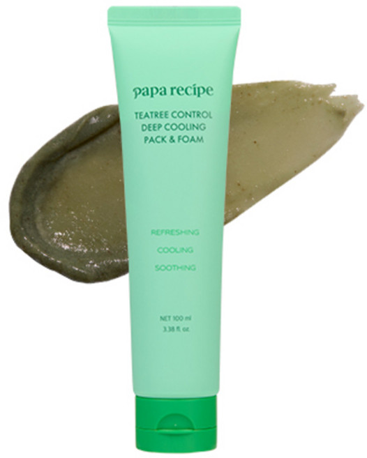 papa recipe 茶樹控油深層涼感潔面乳, 100ml, 1個