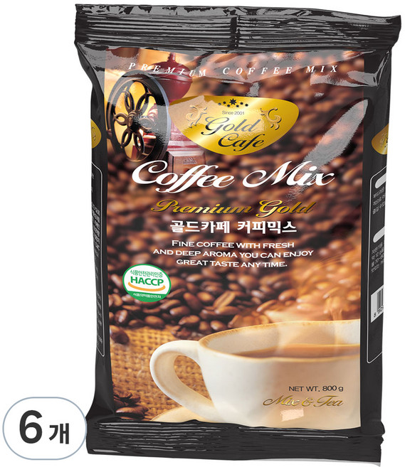 모카씨엔티 자판기용 골드카페 커피믹스, 800g, 1개입, 6개