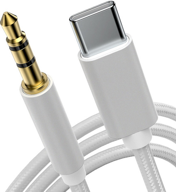 구스페리 C타입 AUX 차량용 케이블 3.5mm, 실버, 1개