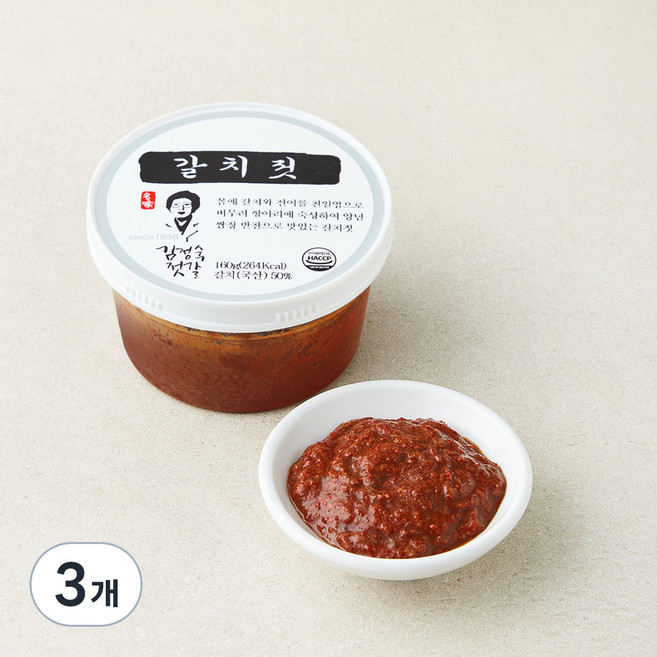김정숙젓갈 동광 갈치젓, 160g, 3개