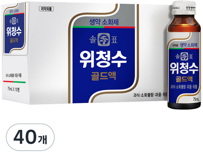 솔표 위청수 골드액, 75ml, 40개