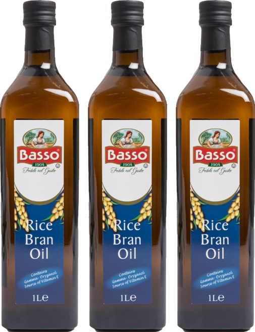 Basso 巴碩 義大利巴碩 玄米油, 1L, 3瓶