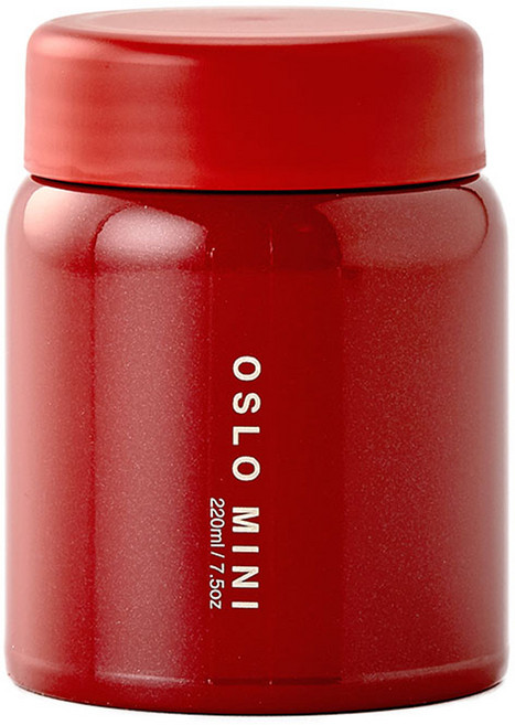 오슬로 미니 푸드자 죽통, 레드, 220ml, 1개