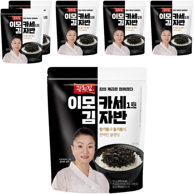 광천김 이모카세 1호 김자반, 50g, 6개
