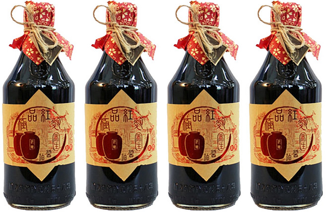 黑豆桑 天然極品養生紅麴醬油, 550ml, 4瓶