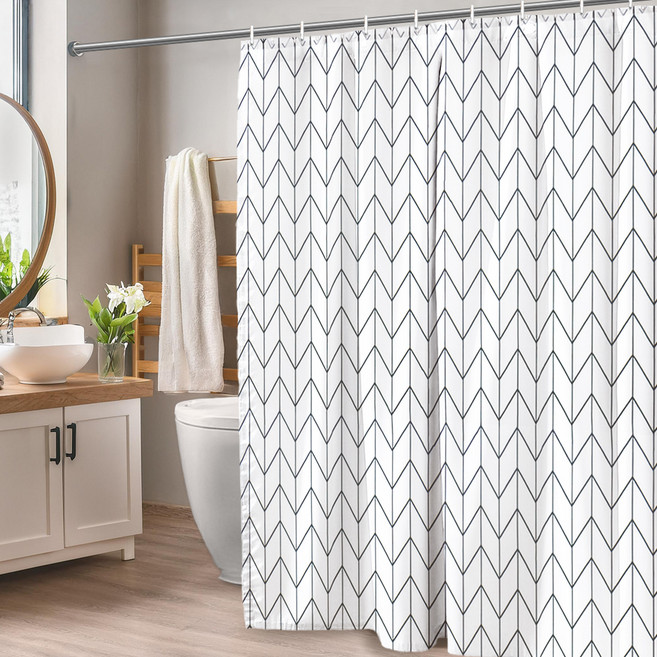 레토 패브릭 방수 욕실 샤워커튼