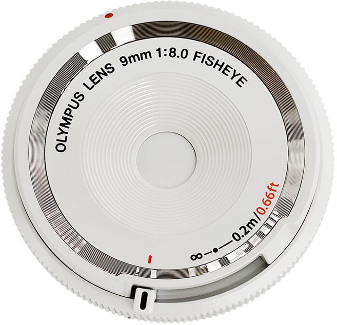 OLYMPUS 9mm F8.0 魚眼鏡頭 BCL-0980 140° 視角 3段式手動對焦, 1個