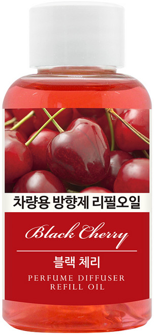 더허브샵 차량용 방향제오일 50ml 리필, 블랙체리, 1개