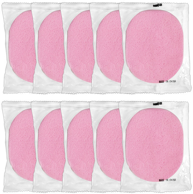 다크니스 클렌징 해면, 10개, 핑크