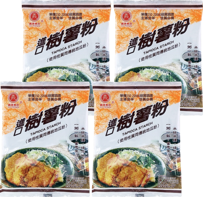 義峰食品 樹薯粉, 200g, 4包