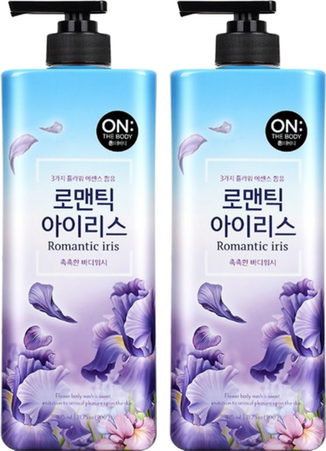ON THE BODY 花漾香氛沐浴乳 浪漫鳶尾花 富含三種花卉萃取精華, 900g, 2件