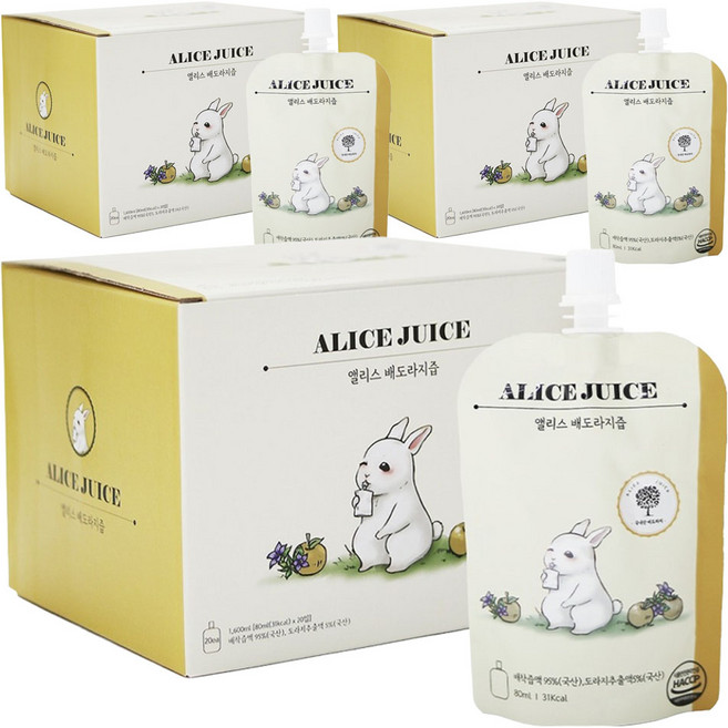 愛麗絲 梨桔梗汁, 60個, 80ml