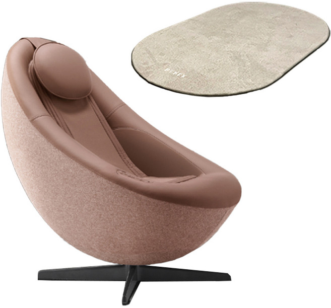 코웨이 비렉스 페블체어 안마의자 방문설치, MC-C01, 테라코타 핑크