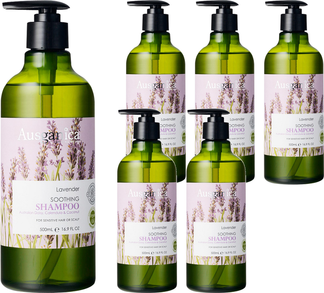 Ausganica 澳潔蕬 薰衣草舒緩洗髮精, 500ml, 6件