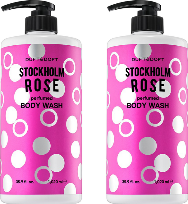 DUFT&DOFT 香氛沐浴乳 Stockholm Rose, 1.02L, 2瓶