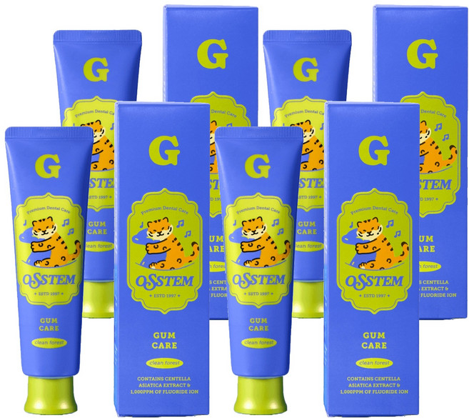 오스템파마 G 잇몸 케어 치약 클린포레스트향, 120g, 4개